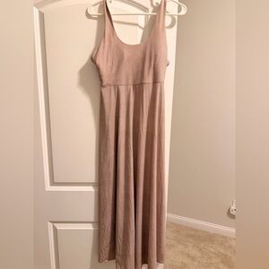 Prana Sleeveless Midi Dress in Blush Taupe